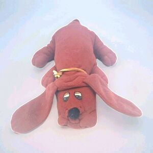 Pound Puppies Brown Dog Stuffed 9 Inches Sewn Eyes Vintage